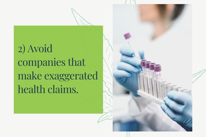 Avoid Companies that Make Exaggerated Health Claims