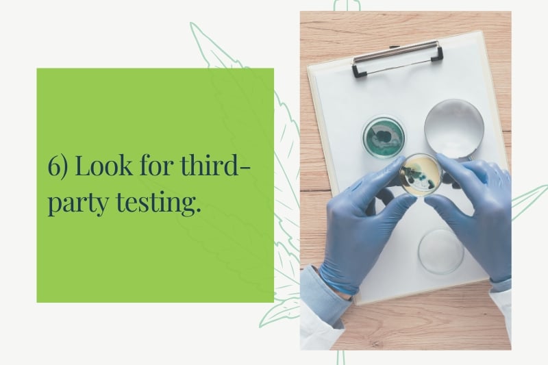 Look for Third-Party Testing