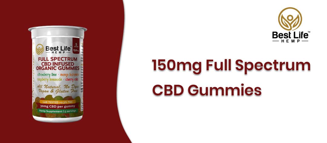 best life hemp one hundred fity mg full spectrum cbd gummy