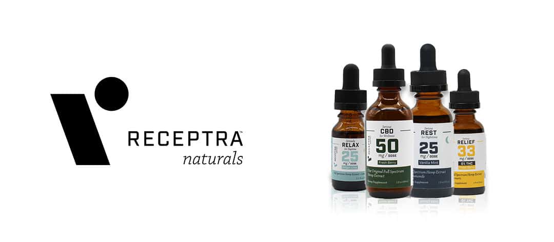 receptra naturals cbd tincture brand page banner
