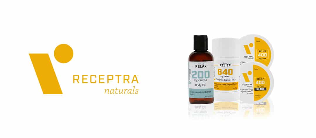 receptra naturals cbd topicals brand page banner