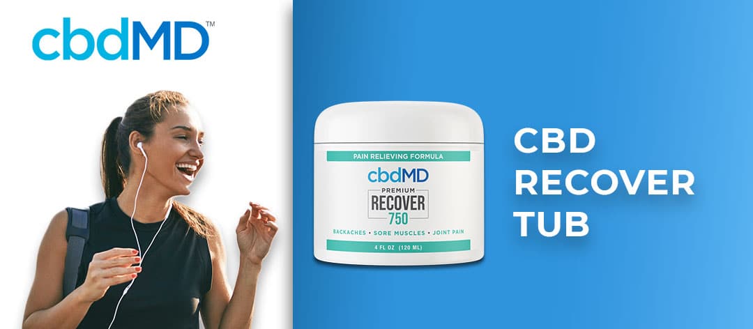 cbdmd cbd topicals recover tub