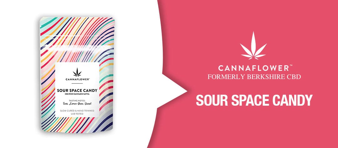 cannaflower sour space candy flower banner
